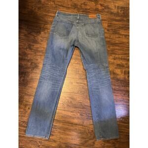 J Crew 770 Straight Fit Men Jeans W34 L34 Blue Denim Wash